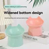 1pc WhiskerWare Elevated Cat Bowl Anti-Tip Plastic Raised Pet Feeding Dish with Tilted Edg 3e Neck Protection Kitty Food 4
