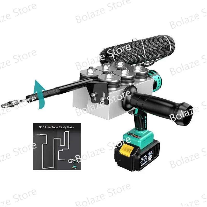 

Electrician Wire Threader Stringing Electric Cable Threading Machine Through Wall Pull Line Wire Guide Tools