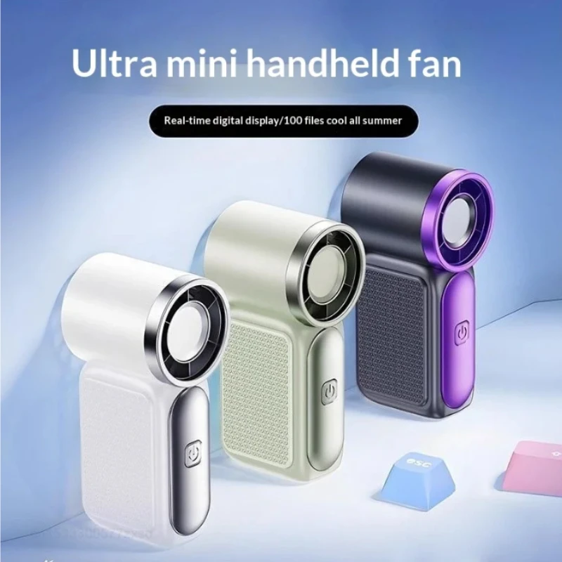 Portable Convenient Creative Mini Pocket Hand-held Fan Lightweight Suitable For Travel Camping Outdoors Air Coolers Home_voghion.com