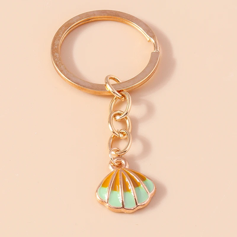 LLavero De Concha De Perla Maltada Para Mujer Y Niña, Llavero De Trella De Mar, Llavero De Vida Marina, Colgante De Bolso, Regalo De Joyería DIY - AliExprs