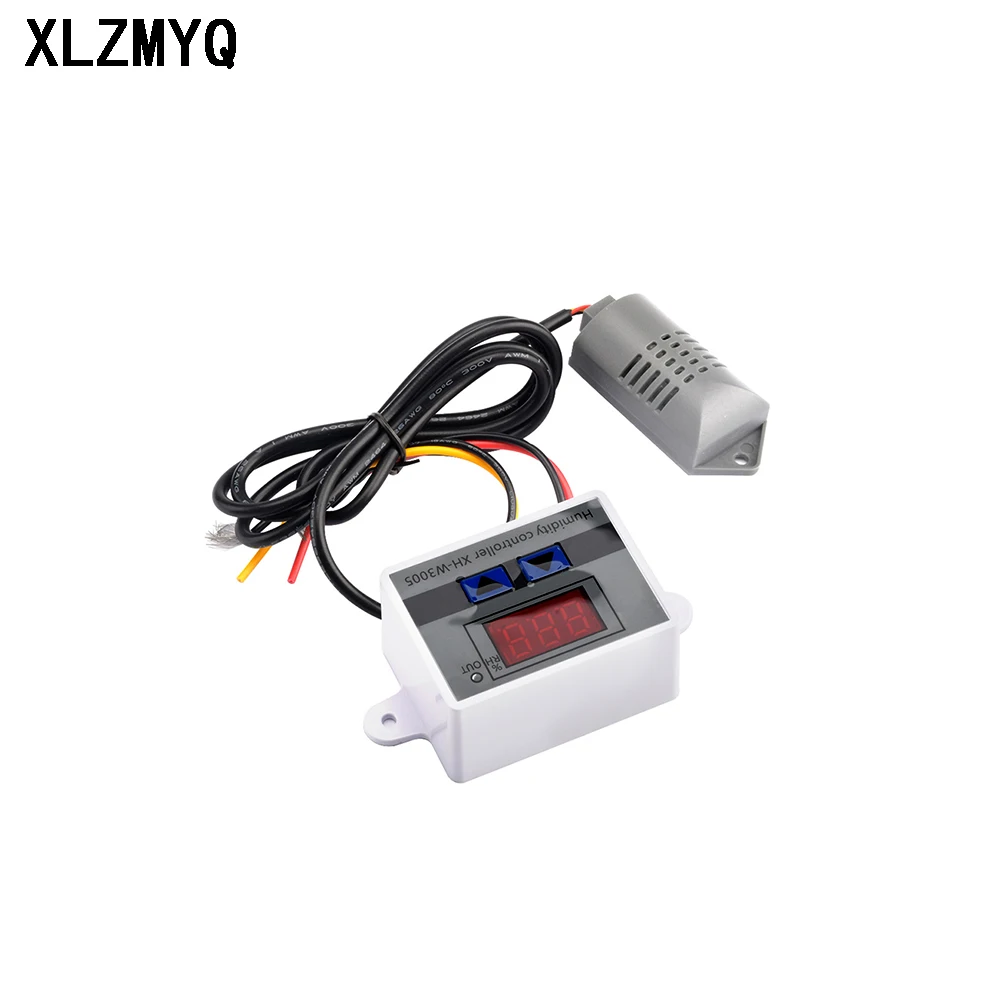 W3005 Digital Humidity Controller XH-W3005 12V 24V 220V Humidistat Hygrometer Humidity Control Switch Regulator Humidity Sensor