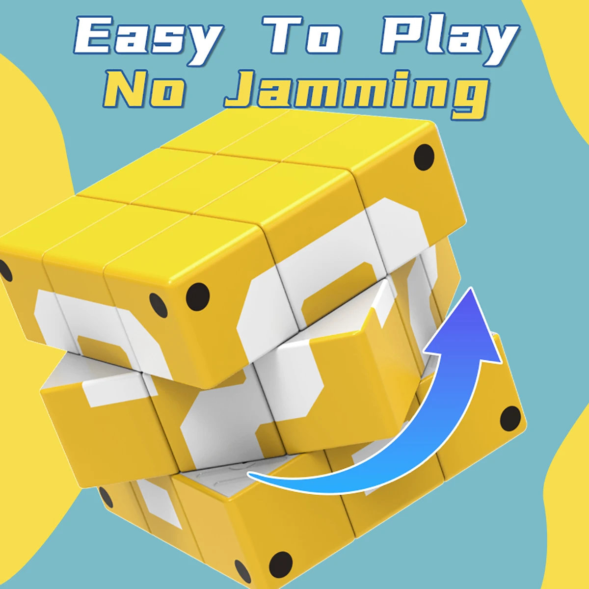 매직 큐브 3x3x3 퀵 트위스트 UV 프린트 스트레스 해소 전문 퍼즐 게임 어린이 장난감 선물