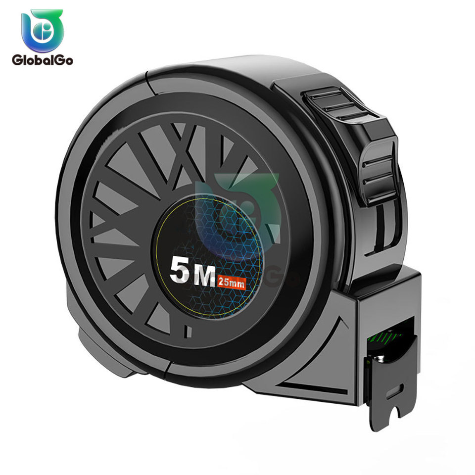 3/5/7/10M High-Precision Tape Measure Self Locking Fluorescent Stainless Steel Tape Measure Measuring Tool Widened Meter Ruler