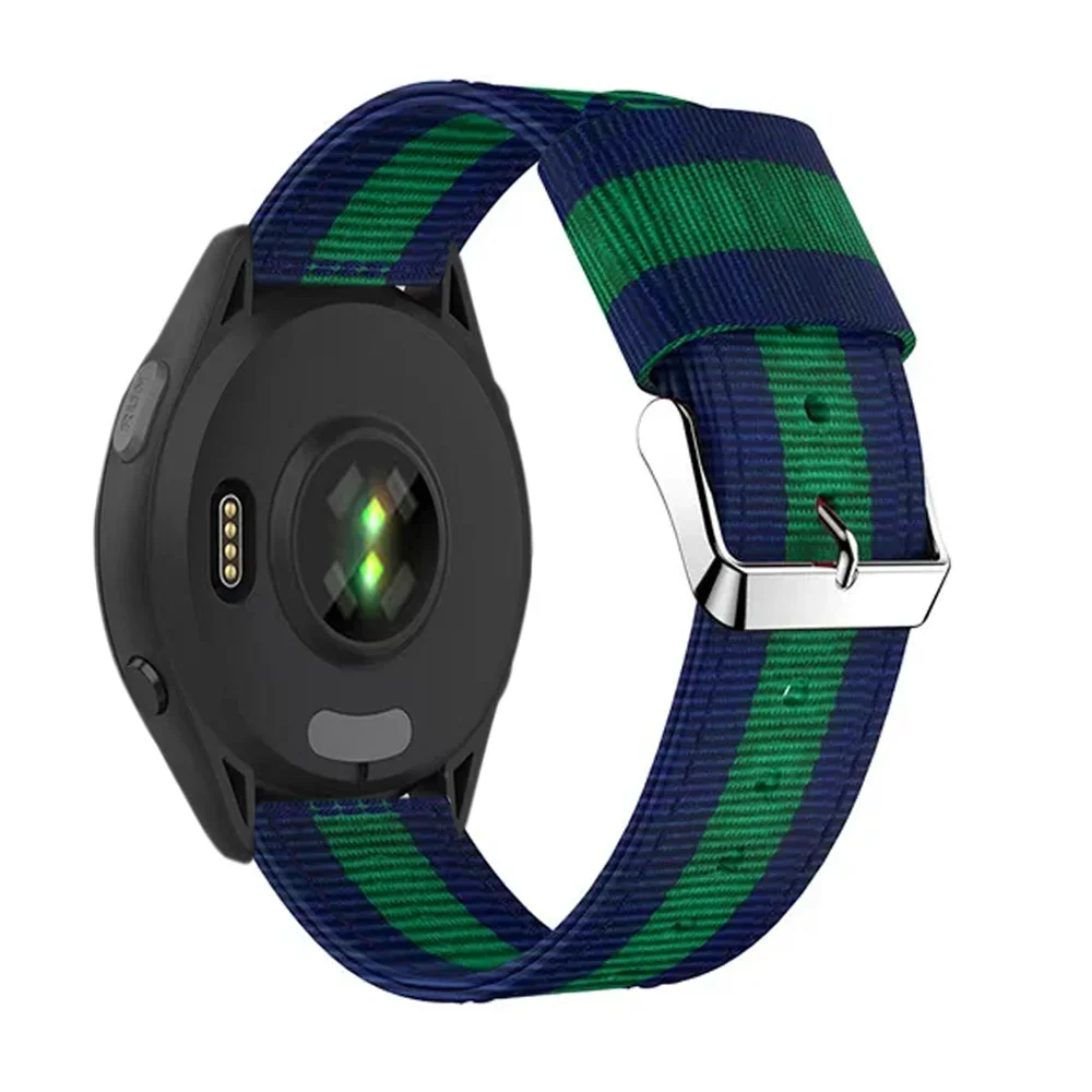 Fashionable Canvas Nylon Loop Strap – 22/20mm Adjustable Comfortable Band