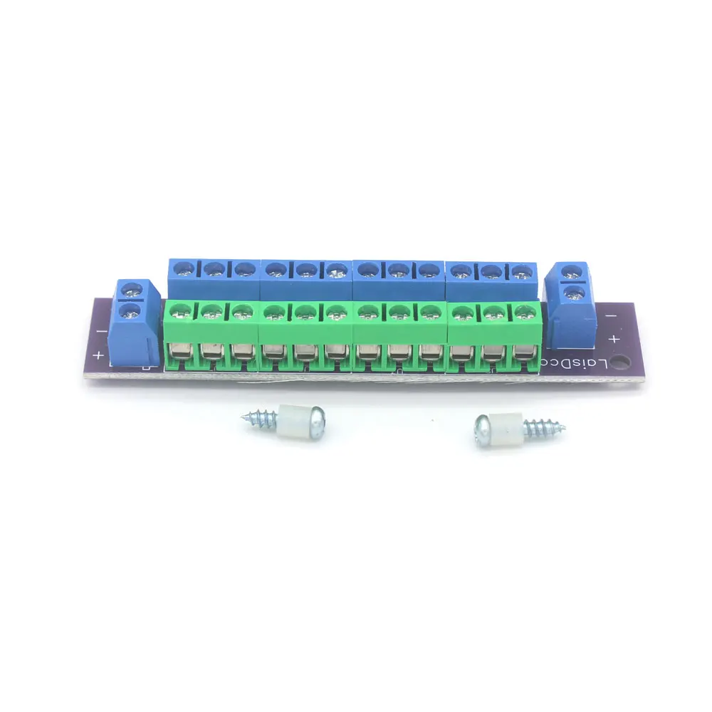 1 Units Double-Layer Power Distribution Board 2 Inputs 2 X 13 Outputs for DC AC Voltage PCB007 for Model Railway Trains - Image 4