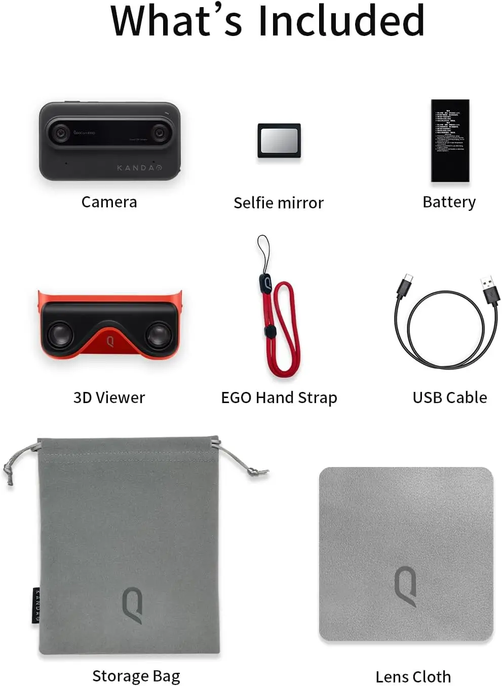 KanDao QooCam EGO 3D Cam - 24MP/8K Photos/4K 60FPS Videos Stereoscopic 3D Instant Display Camera,Compatible on PICO4 VR Headsets 2