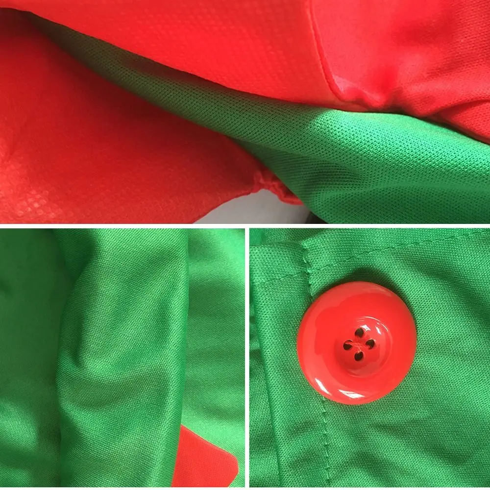Family Non-Woven Christmas Apron and Hat Cosplay Funny Party Props photography Props Costume Green Apron Christmas