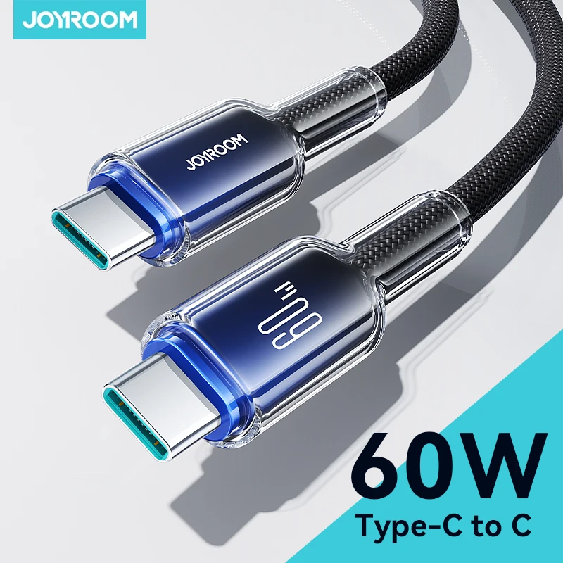 Joyroom PD 100 W/60 W Type C câble de données de Charge rapide pour iPhone 16/15 Huawei Samsung Xiaomi USB C cordon de Charge pour Macbook Pro