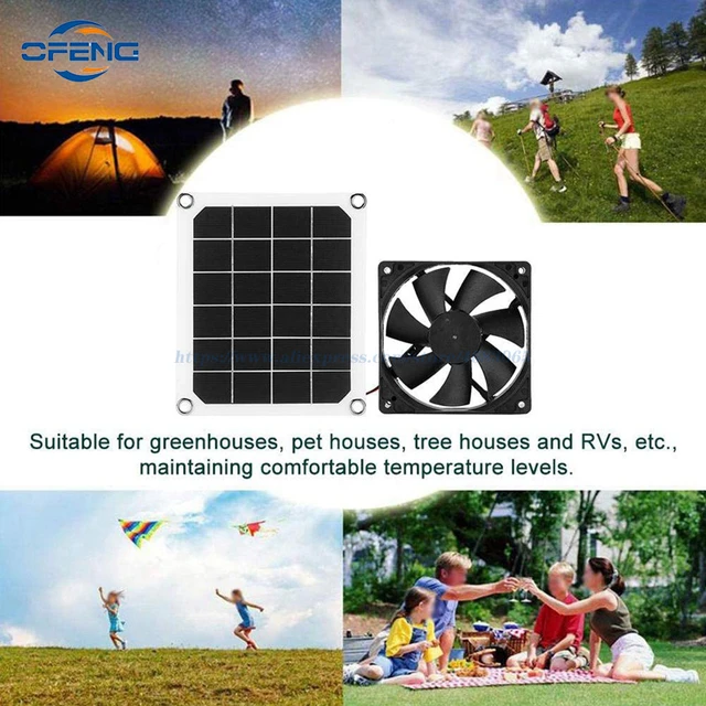 Portable Exhaust Fan Solar Exhaust Fan Energy Saving for Tree House -  AliExpress