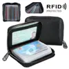 Business Card Holder Wallet Men Bank Card/ID Card/Credit Card Holder 22 Bits Card Wallet RFID Blocking Protects Case Coin Purse 1