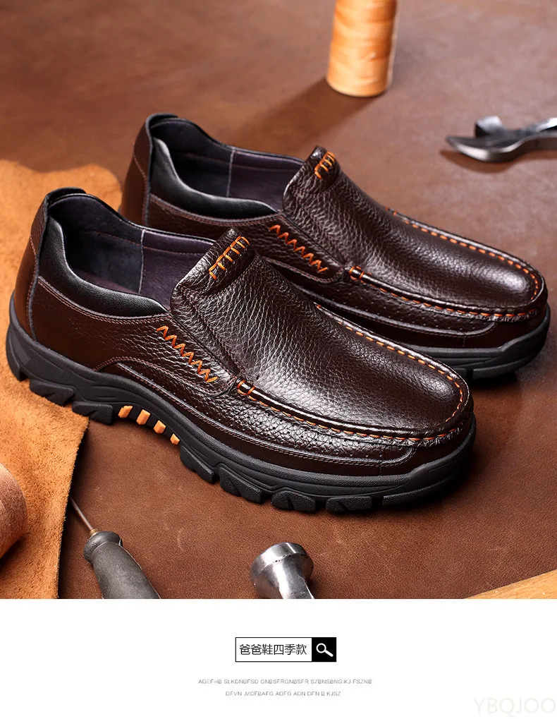 Genuine Leather Men Loafers Soft Cow Leather Men Casual Shoes Slip-on mens shoes
