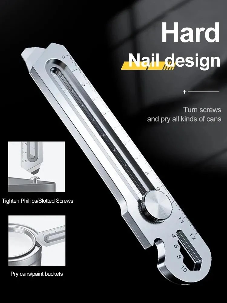 Stainless Steel Utility Knife Steel Wallpaper Knife Holder Durable Sturdy Fast Cutting Manual Lock For Comfortable Grip