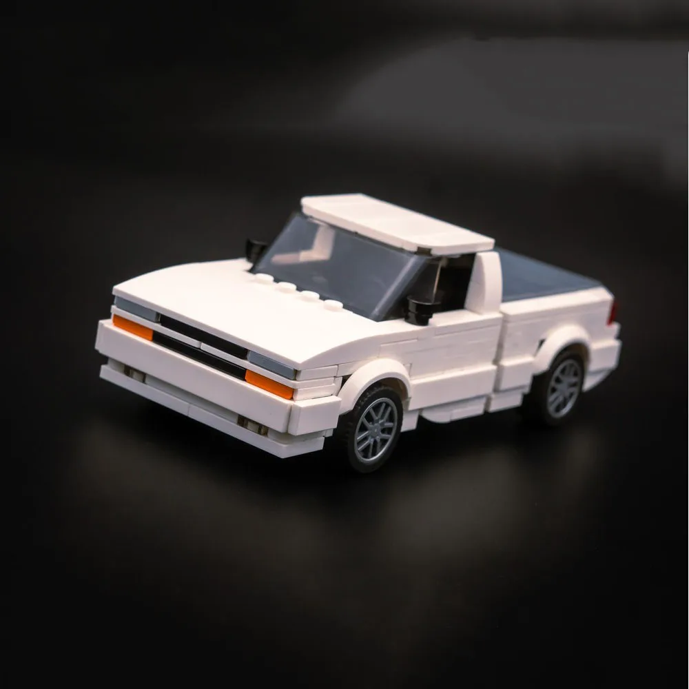 PolaDeer Pickup Truck 389PCS MOC DIY S10 Xtreme Auto Champion Serie Bausteine Montage Spielzeug Ziegel Kinder Geburtstag Geschenke