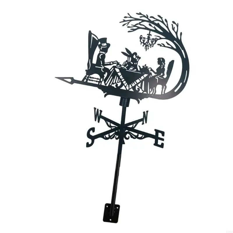 Eisen Metall Wetterfahne Familienname Wind Richtung Licht Wetter Dach Montieren Windfahne Outdoor Zubehör B03E – Detail 7