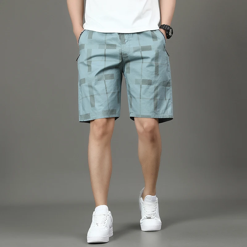 Summer Cargo Shorts Men Buttons Loose Casual Multi-Pocket Shorts Streetwear Hip Hop Military Tactical Shorts
