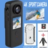 4K WiFi Anti-shake Sport Camera Dual Screen 30m Waterproof Touch Screen Action Camera for Travel Video Recorder Diving Bodycam 1