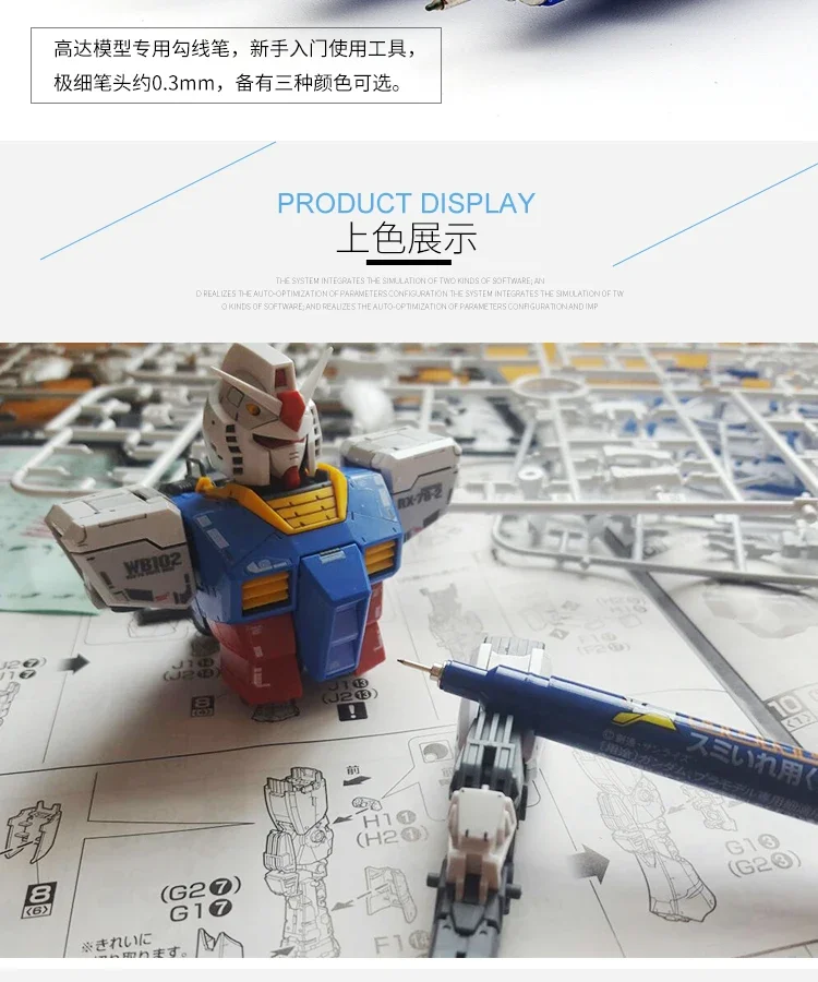 Gunze Mr.Hobby Gundam Marker Set TMS01 30 Minutes Missions Marker Set(6pcs)  for Weapons and Frame - AliExpress