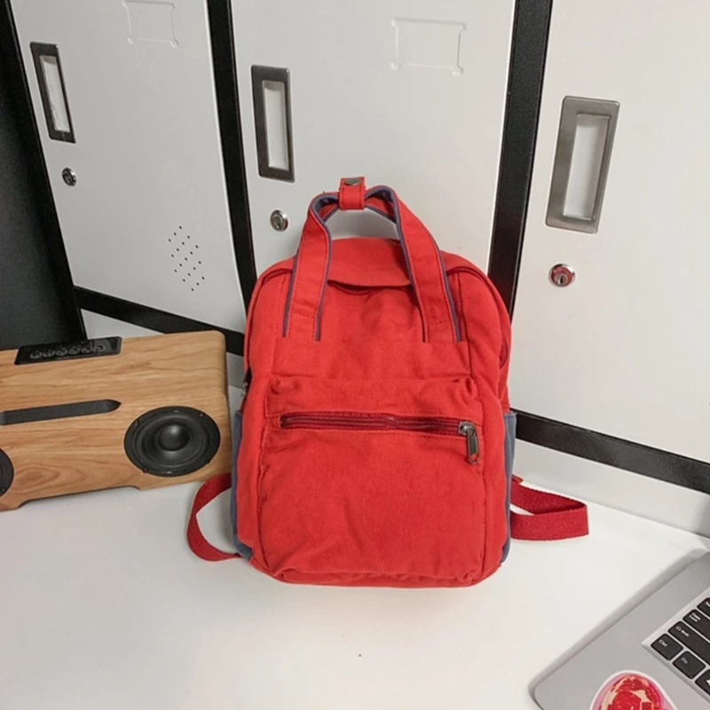 Fashion Backpack Students Schoolbag Korean Vintage Travel Bag Rucksack
