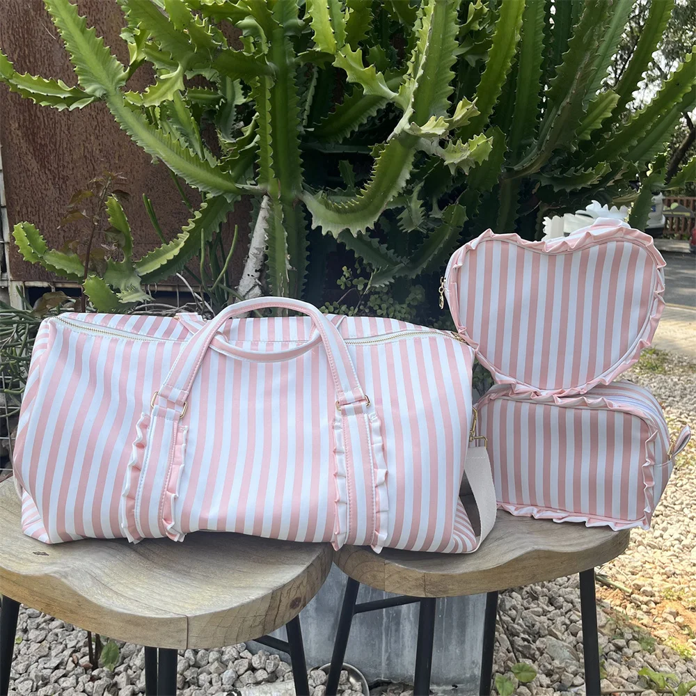 LetterPatchesNylonDuffleBagWomenPersonalizationMonogrammed