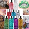 Festival Body Glitter Gel Face Eye Glitter Eyeshadow Holographic Cosmetic Laser Powder Chunky Nails Hair Glitter Bar Makeup 4