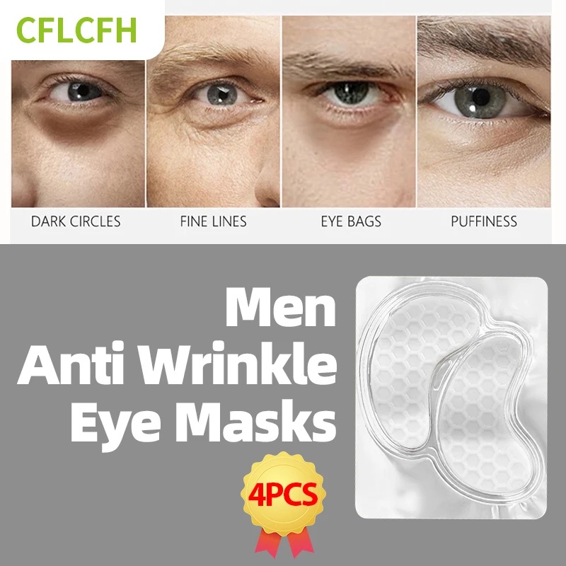 

Men Eye Mask Collagen Eye Patches Anti-Wrinkle Fades Fine Lines Remove Dark Circles Eyes Bag Lifting Firming Moisturizing Care