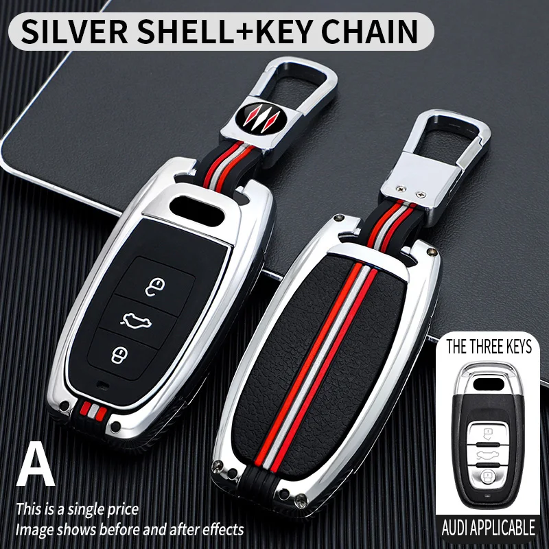 Premium Car Key Fob Cover with Keychain - Sleek and Durable Design