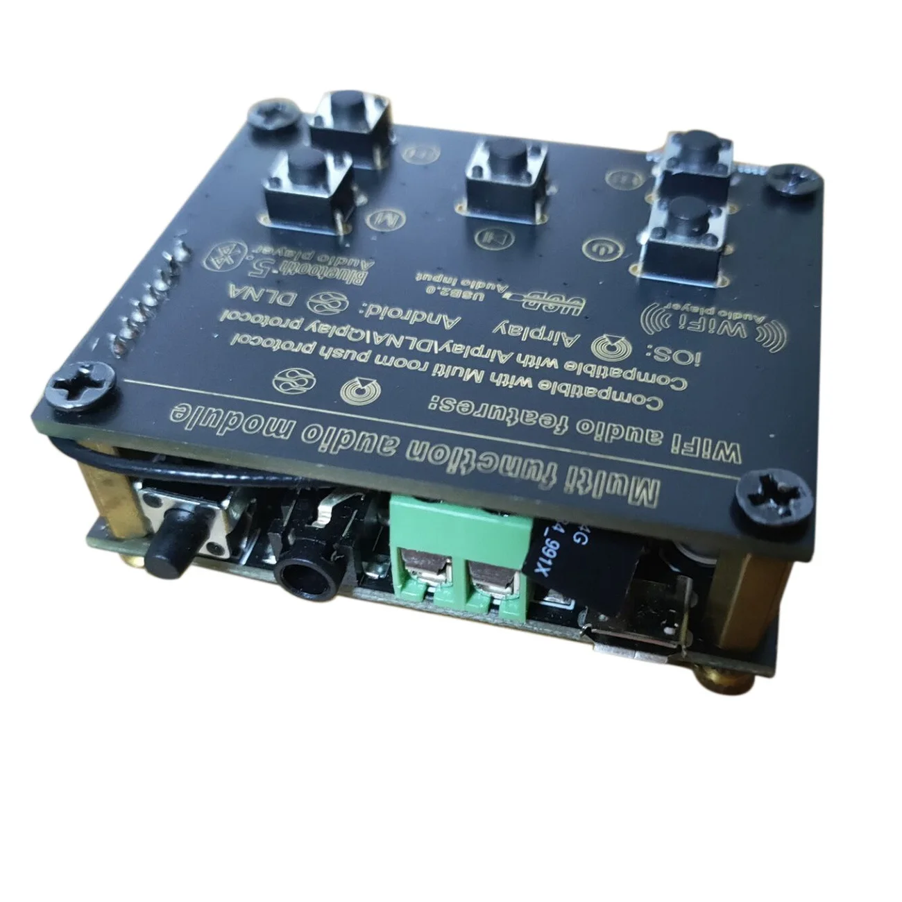 X12A-2 1개의 Wi-Fi 블루투스 하이파이 블루투스 5.0 오디오 수신기 보드 모듈 오디오 수신기