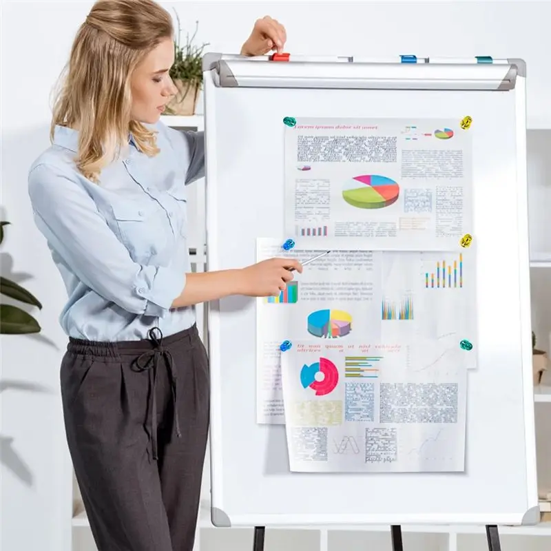 A29F-80PCS 강력한 냉장고 자석, 다채로운 푸시핀 자석 화이트보드 자석 냉장고 자석, 작은 자석(8가지 색상)