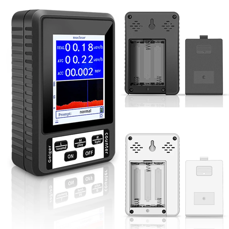 Radiation Detector Geiger Counter XR-1 Nuclear Personal Dosimeter Detectors Beta Gamma X-ray Color Display Screen