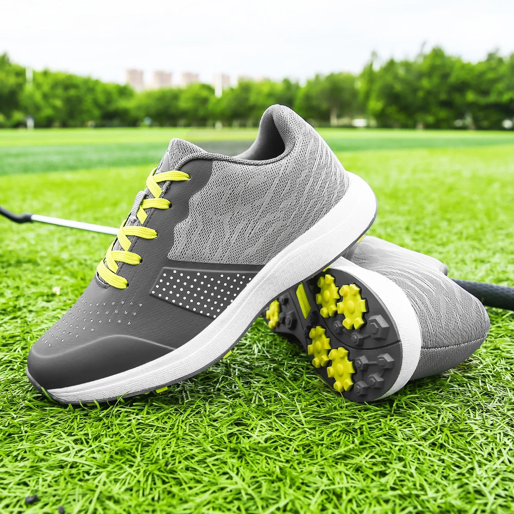 

New Trendy Men Professional Golf Sport Shoes Breathable Mesh Male Golfer Athletic Sneakers Outdoor Non-slip Golf Footwears