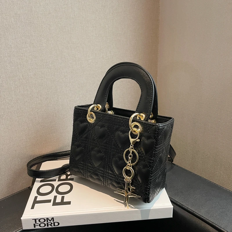 Elegant Female Square Tote Bag 2022 Fashion New High quality PU Leather  Women's Designer Handbag Travel Shoulder Messenger Bag