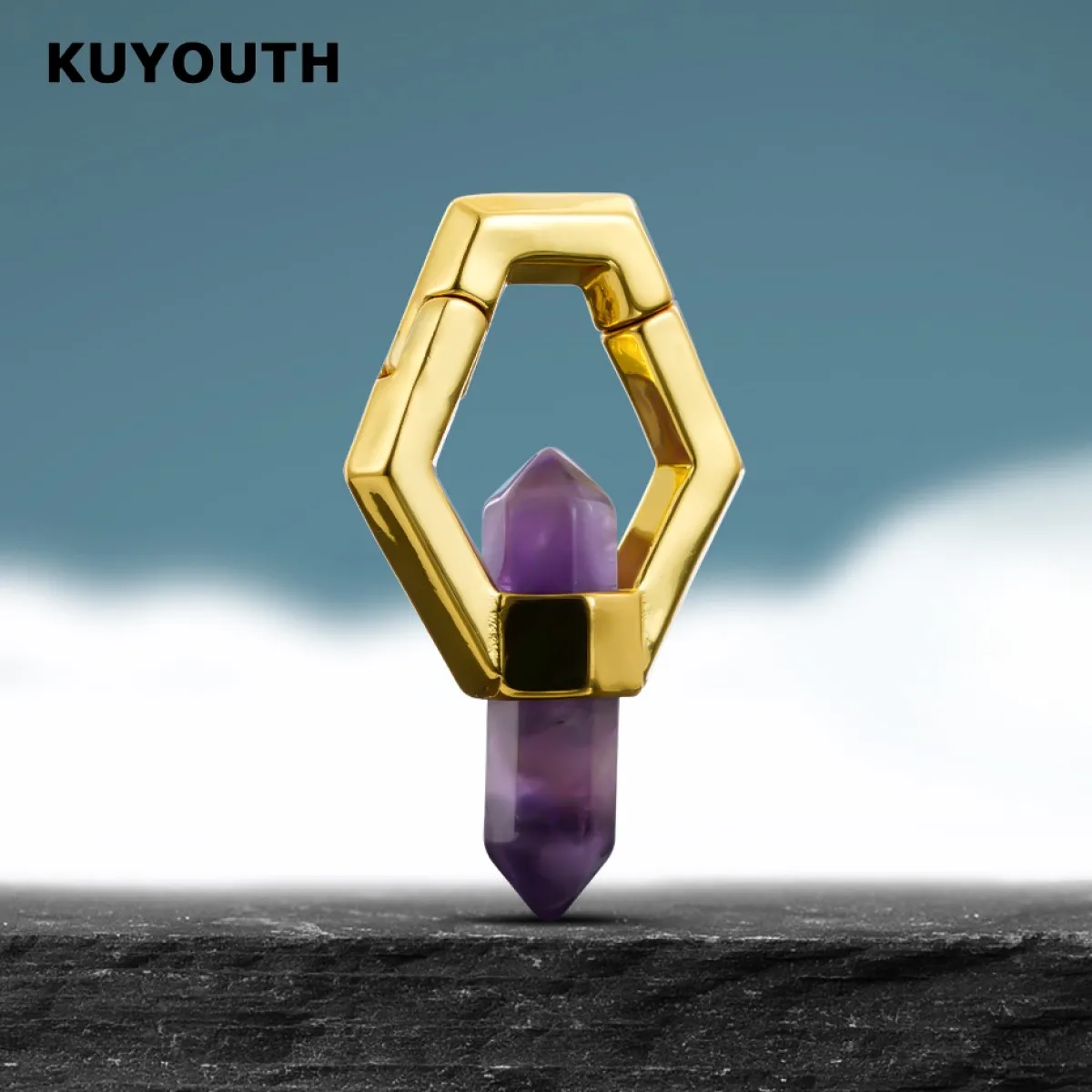 ​KUYOUTH Ear Weight Expanders Ears Gauges Stretchers Copper Piercing Jewelry Earrings 2PCS