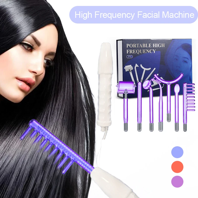 7In1 Apparatus High Frequency Facial Machine For Hair Face Electrotherapy Wand Argon Treatment Acne Skin Care single use rf plasma ablation wand for uterine fibroids treatment