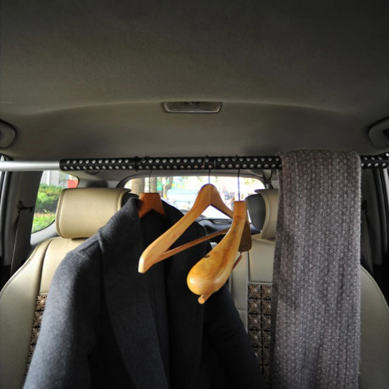 RV Car Hanger On-board Telescopic Clothes Drying Rod for Car Travel Luggage Self Driving Product Clothes Coats Bags Rack