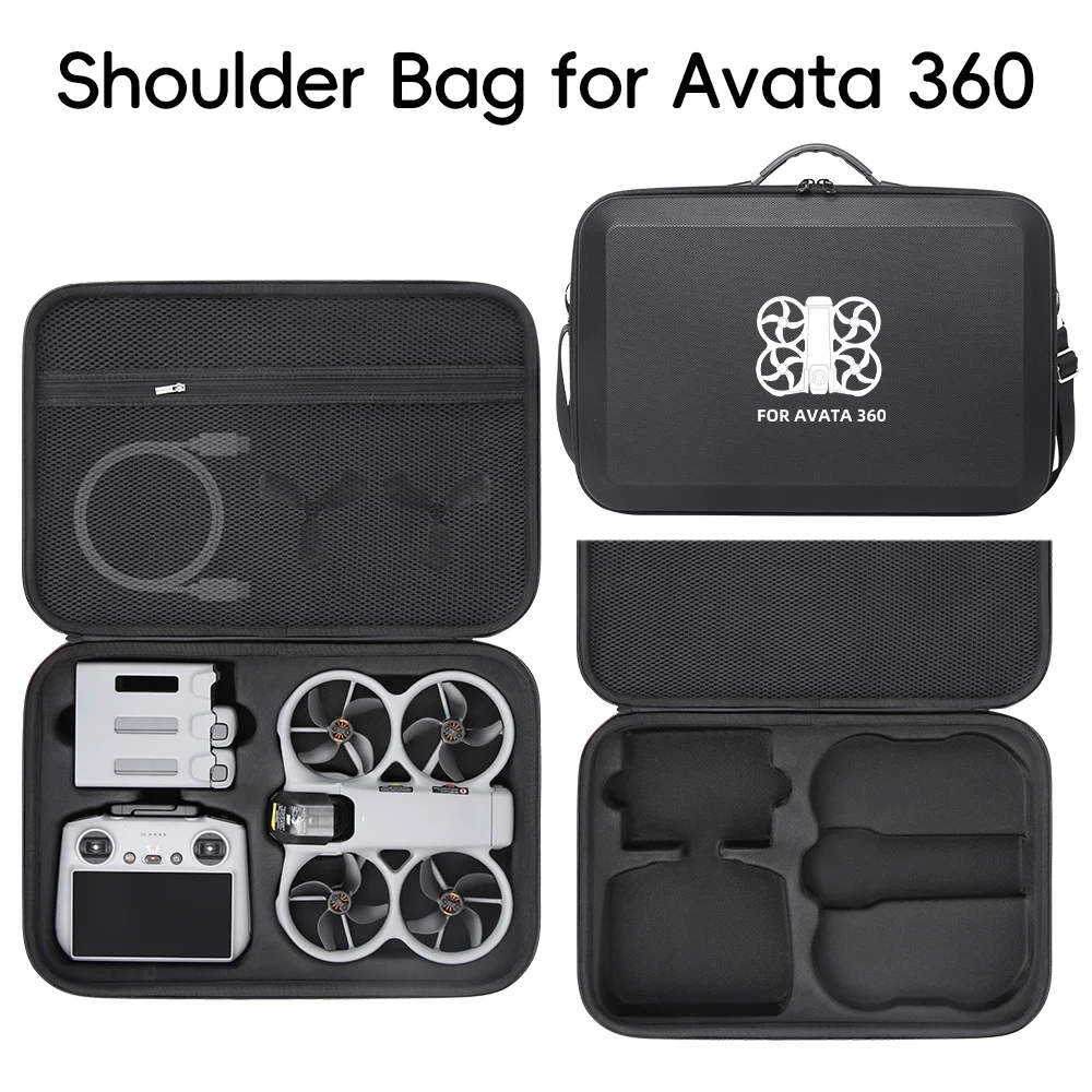 DJI 아바타 360용 PU 휴대용 케이스, 충격 방지 및 방진 기능