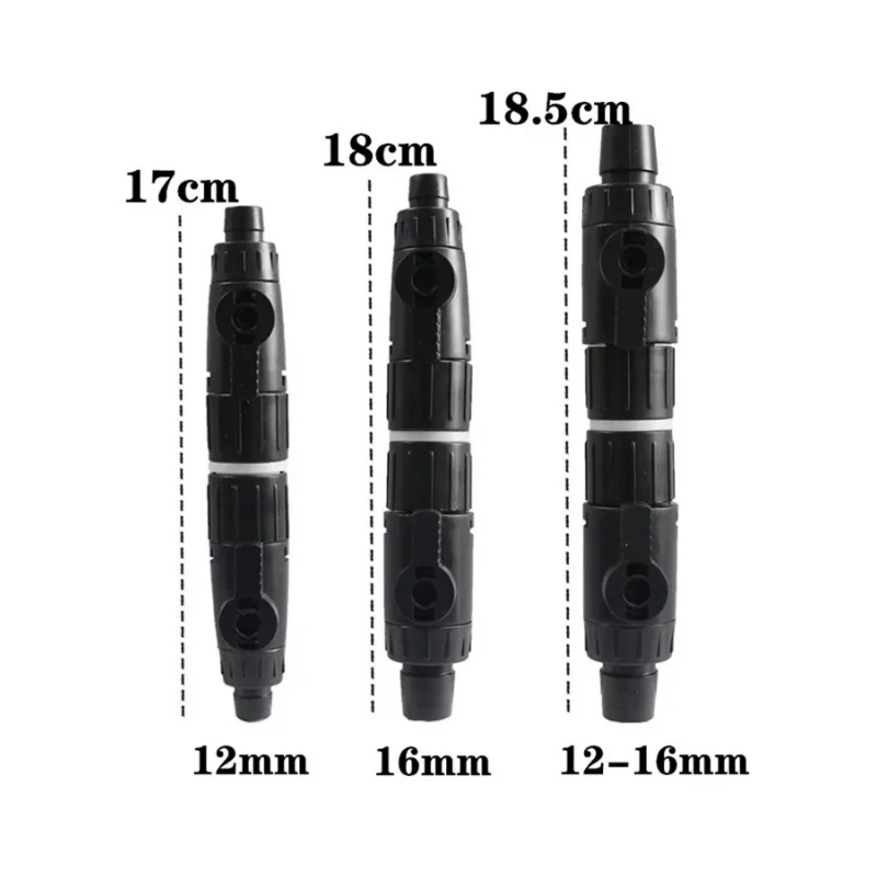 Aquarium Accessories, Aquarium Tubing Connectors, Aquarium Filter Connector for Fish Tank Double Tap Quick Release Fish Tank Hose Pipe Valve Accessories 12mm 16mm