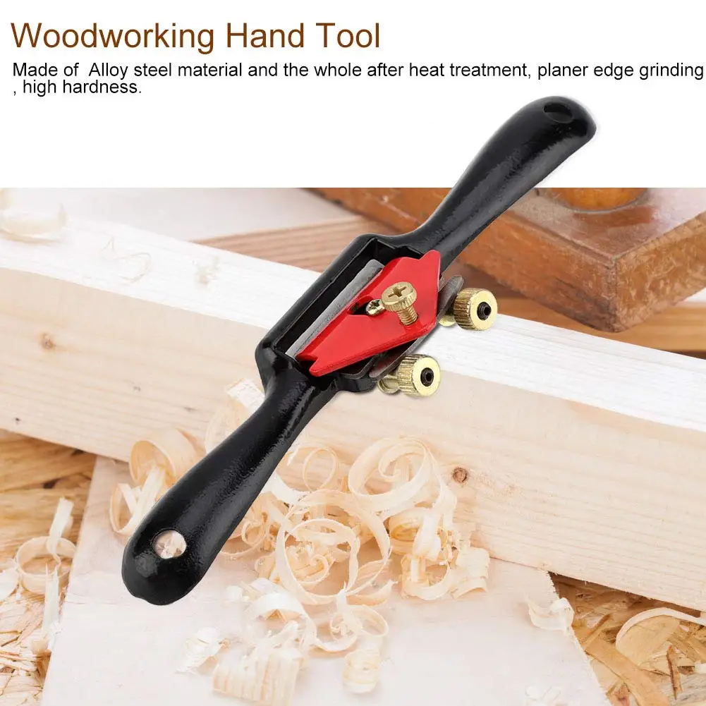 9inch Manual Planer Adjustable Metal Blade Cutting Edge Spoke Shave Wood Craft Planers Woodworking Hand Tools Carpentry Tools woodworking hand tools wood trimming tool