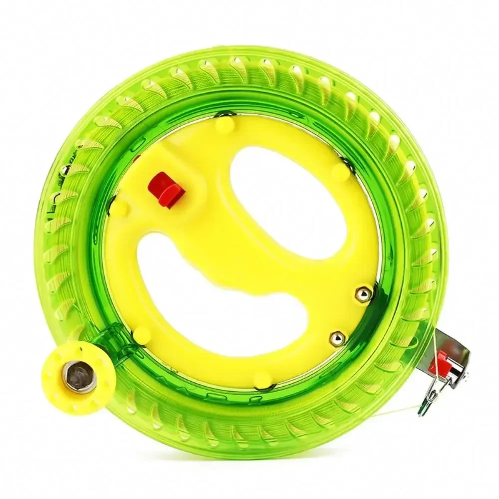 Kite Reel Blue Ball Hand Grip Wheel 200M Line Flyer Handle Tool Rope Line Outdoor Round Blue for Kite Flying Mute Wheel 3
