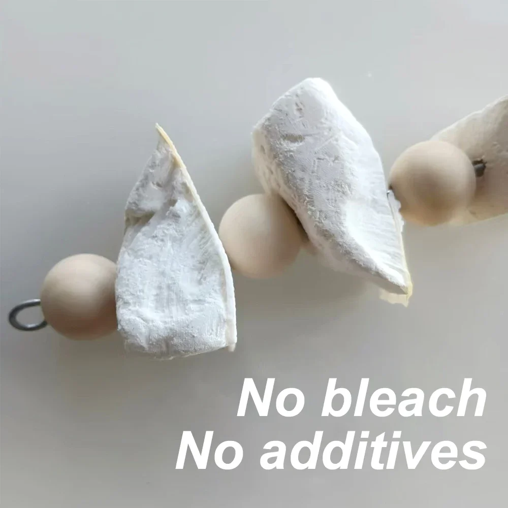Cuttlefish Bone Bird Hanging Chew Toy Parrot Bird Teeth Calcium Supplementation Bite Toy for Small Animal Hamster Pet Supplies 2