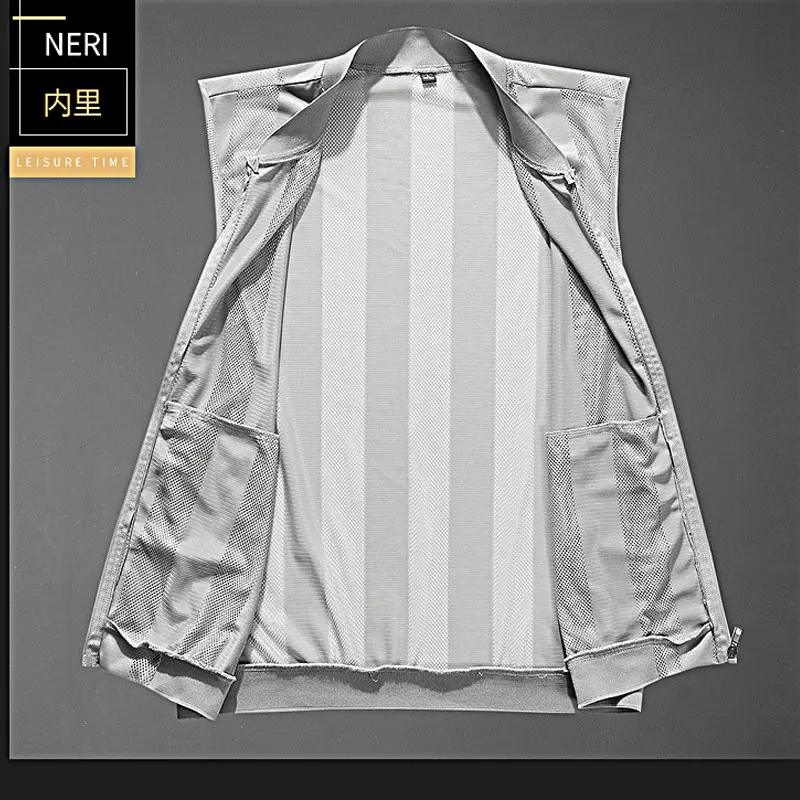 Summer Mesh Vest Jacket Men Many Pockets Sleeveless Waistcoat Fishing Outdoor Sports Hiking Climbing Camping Work Cool Gilet 5XL
