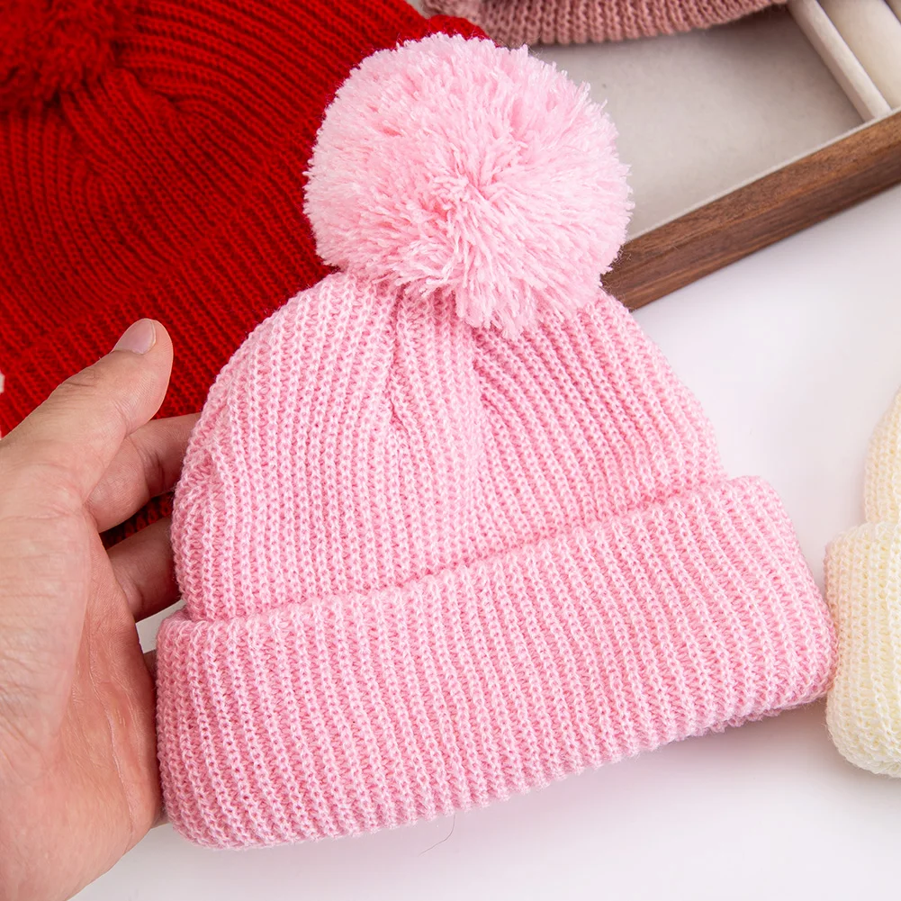 Infant Pom Knit Beanie 4