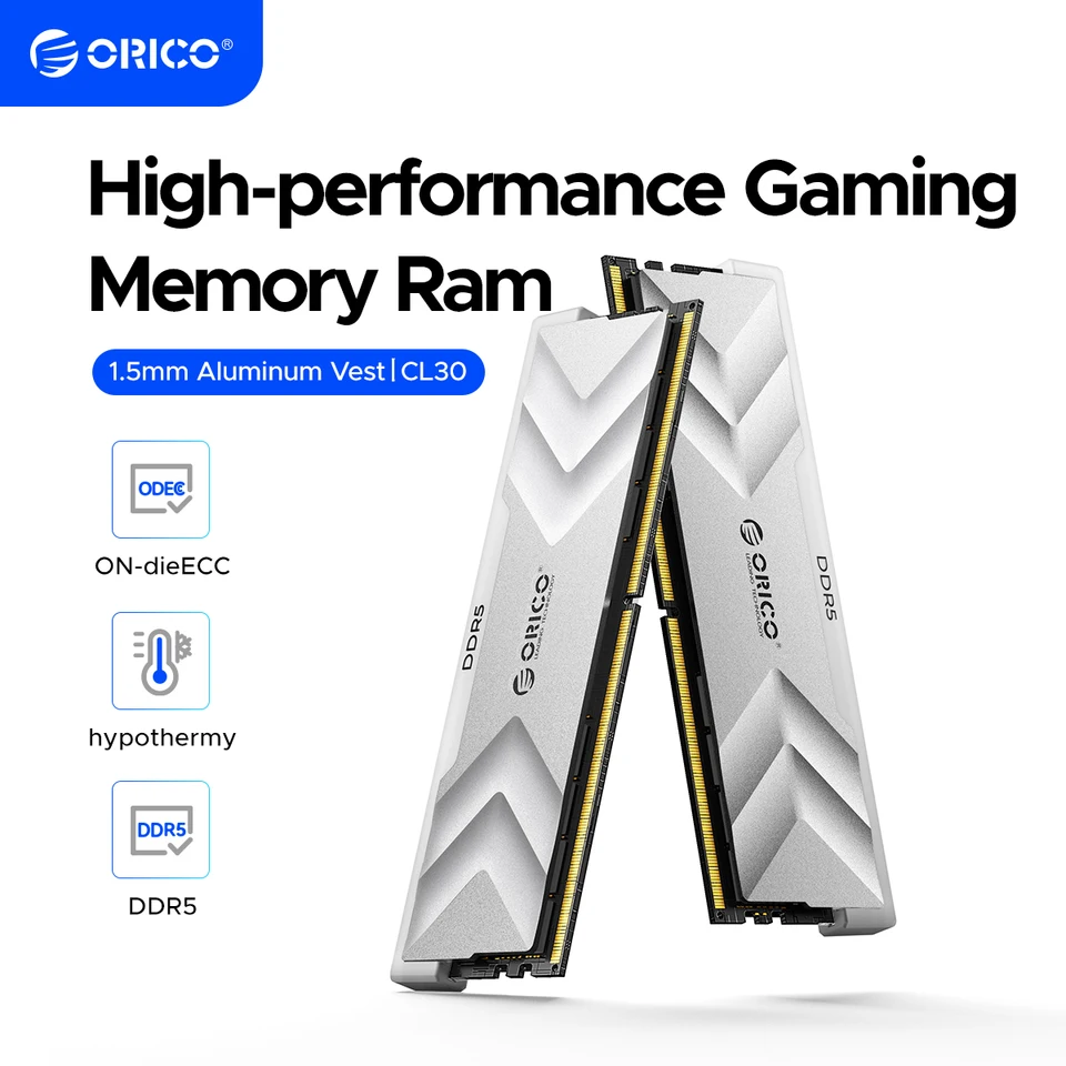 ORICO DDR5 32GB(16GB×2) 6000MHz ORICO Raceline Champion DDR5 RAM 32 GB (2 x 16 GB) 6400 MHz