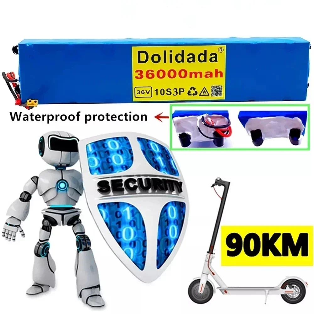 

Литий-ионный аккумулятор для скутера Lerp 10S3P 36 в 100000 мАч 36 В 18650 M365 36 В