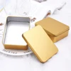 Gift Box Square Storage Box Candy Pill Cases Tinplate Box Jewelry Box Tin Box Card Storage Box Multifunctional Durable Portable 4