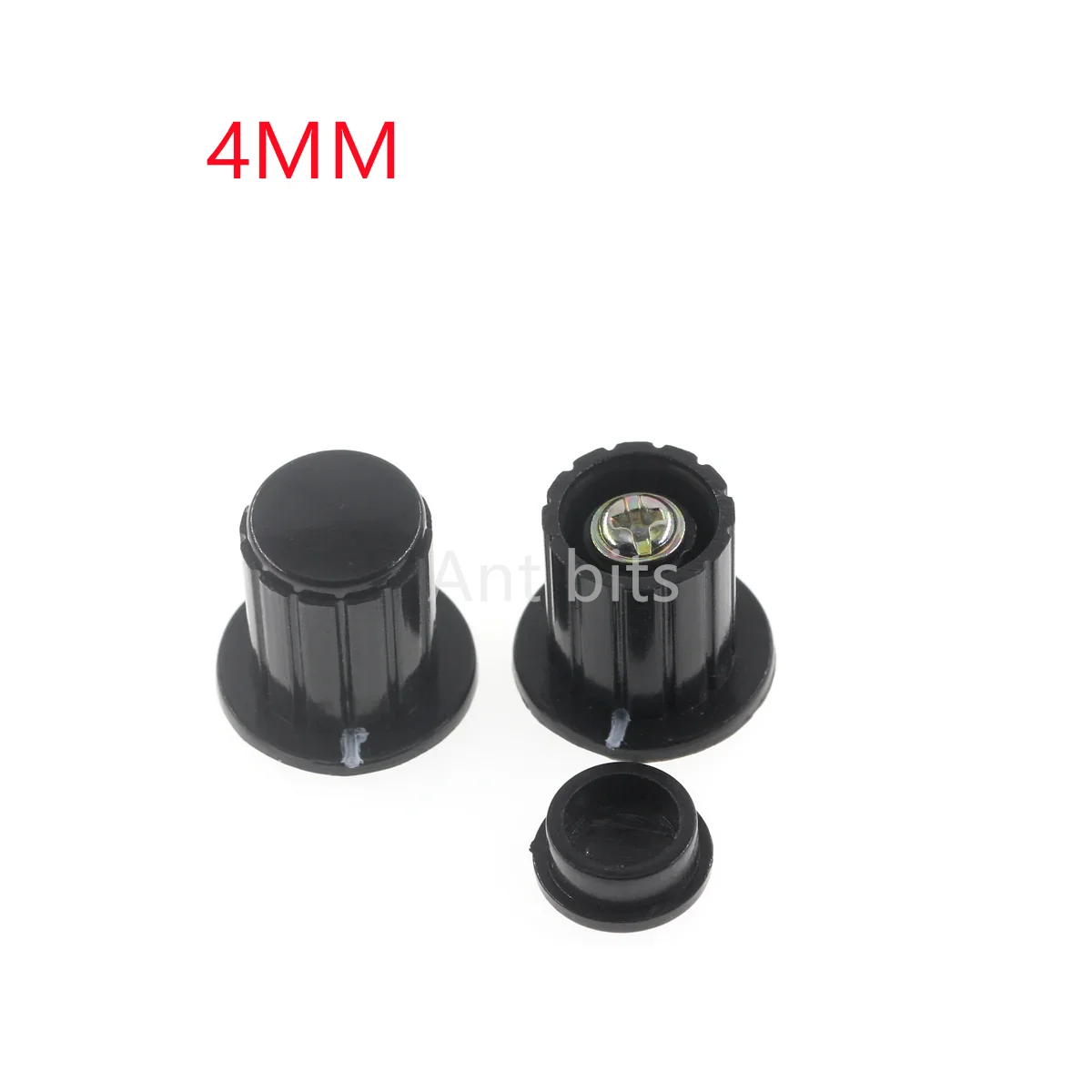 WXD3-13-2W WH5-1A WX14-12 전위차계 손잡이에 적합한 50PCS 4MM 회색 검정색 구리 코어 손잡이 캡