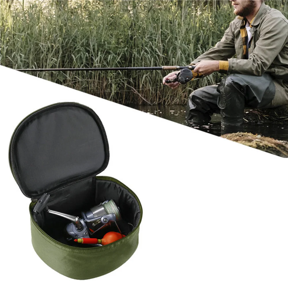 Fishing Reel Case Carp /Reel Bag 22*17*10cm Reel Case Green Fishing