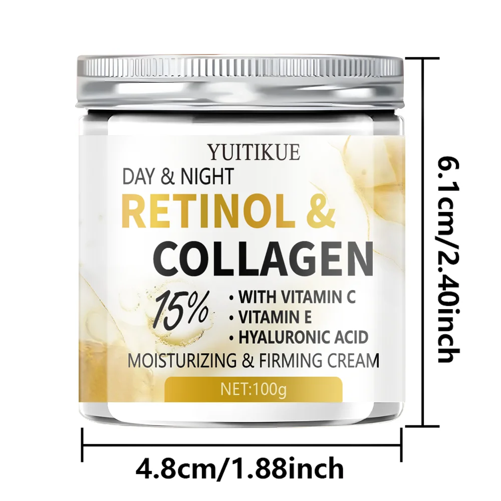 YUITlKUE Retinol & Collagen Moisturizing Firming Cream with Niacinamide & Vitamin C Lightweight non-greasy formula to firm skin