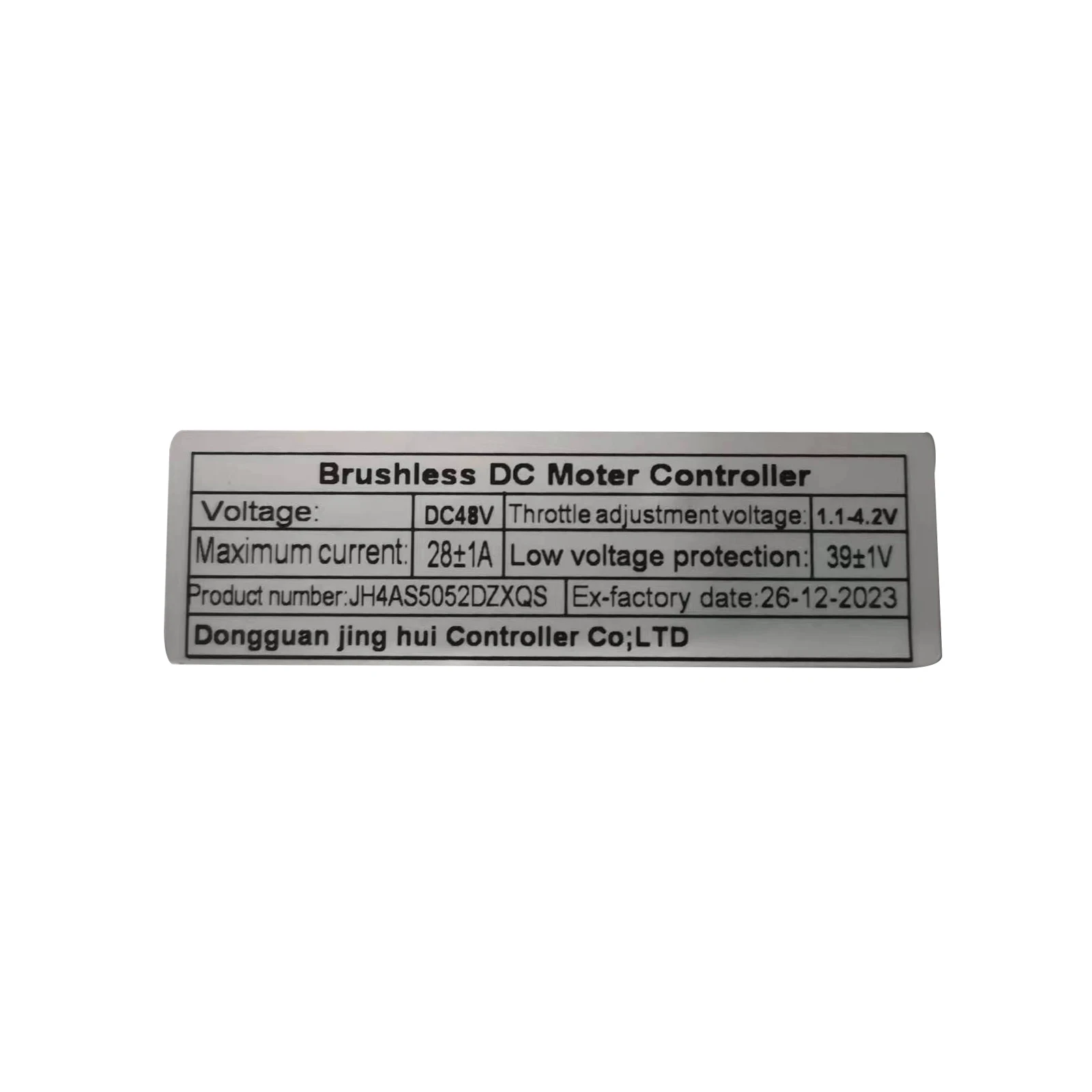 JH4AS5052DZXQS(Customized) Brushless DC48V JH Motor Controller Model 28A Electric Bicycle Accessories Converstion Kits