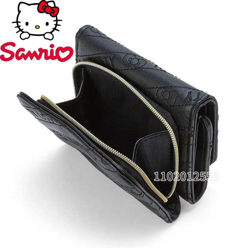 Sanrio Hello Kitty New Women's Wallet Luxury Brand Short Zero Wallet Cartoon Cute Girls' Wallet Large Capacity Multi Card Slot