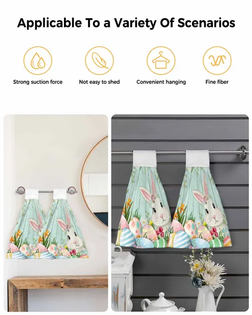 부활절 분위기를 고조시키는 축제적 핸드 타올